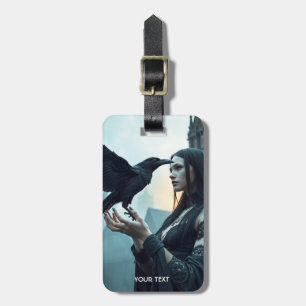 Fantasy Cute Renaissance Gothic Woman Luggage Tag