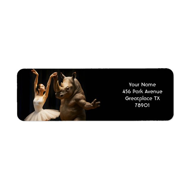 Fantasy Cute Rhino Dancer Ballerina (Front)