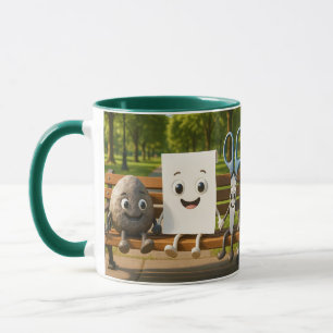 Fantasy Cute Rock Paper Scissors Mug
