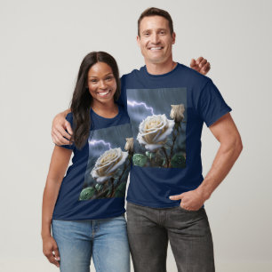 Fantasy Cute Rose Rain Lighting T-Shirt