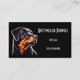 Fantasy Cute Rottweiler, Fantasy Vintage Fantasy Business Card