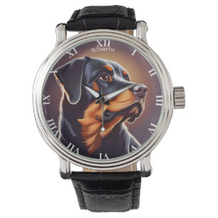 Fantasy Cute Rottweiler, Fantasy Vintage Fantasy Watch