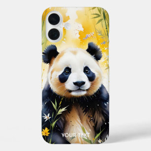 Fantasy Cute Sad Panda Forest iPhone 16 Plus Case