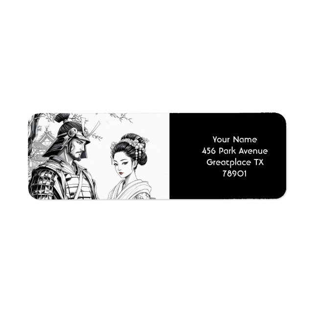 Fantasy Cute Samurai Geisha Pencil (Front)