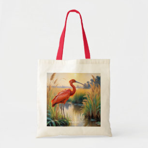 Fantasy Cute Scarlet Ibis Evening Tote Bag