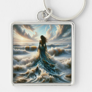 Fantasy Cute  Sea  Wave  Girl Key Ring