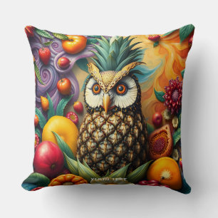 Fantasy Cute Serene Pineapple Owl Cushion