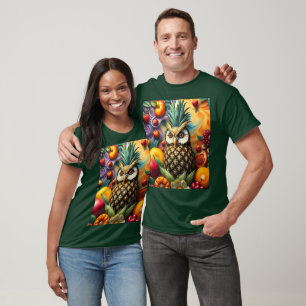 Fantasy Cute Serene Pineapple Owl T-Shirt