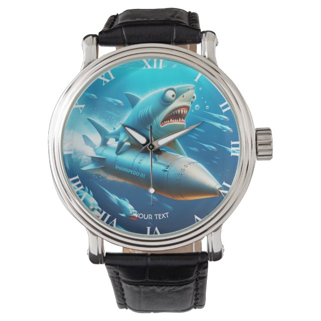 Fantasy Cute Shark Torpedo Sea Watch (Front)
