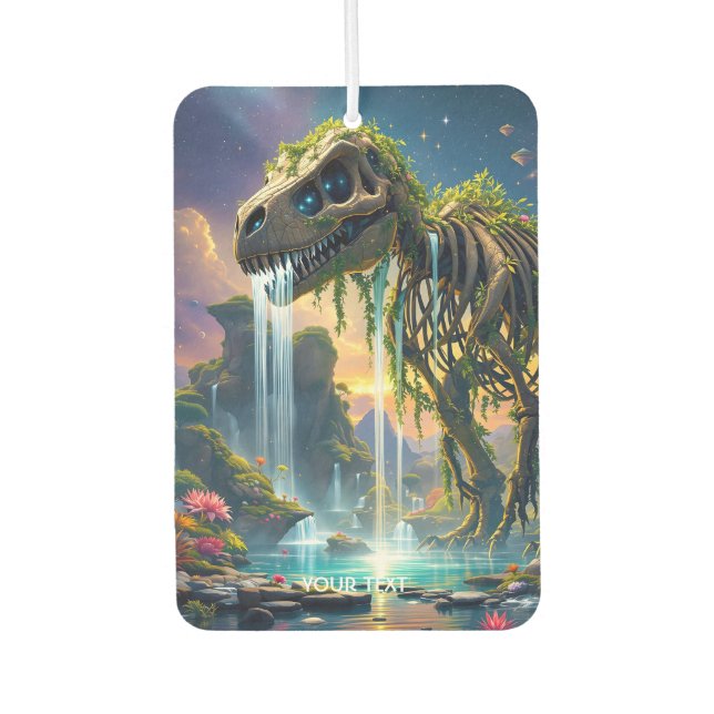 Fantasy Cute Skeleton Dinosaur Garden Car Air Freshener (Front)