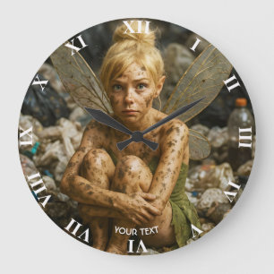 Fantasy Cute Small Dirty Creature Large Clock