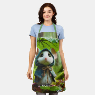 Fantasy Cute  Small Mouse Rain Apron
