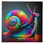 Fantasy Cute Snail Many Colours Tile<br><div class="desc">Fantasy Cute Snail Many Colours . Perfect As A Birthday Gift Or For Any Kind Of Party</div>