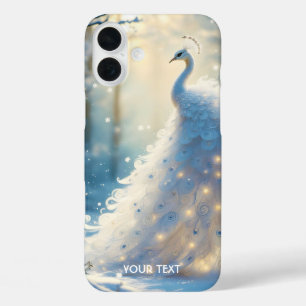 Fantasy Cute Snow White Peacock iPhone 16 Plus Case
