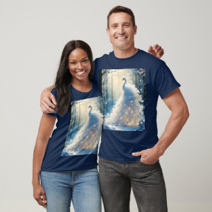 Fantasy Cute Snow White Peacock T-Shirt