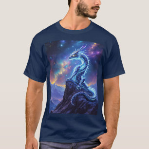 Fantasy Cute Starlight Dragon Skies T-Shirt