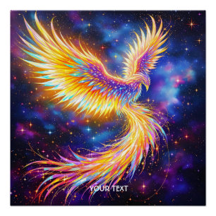 Fantasy Cute Starlight Phoenix Space Poster