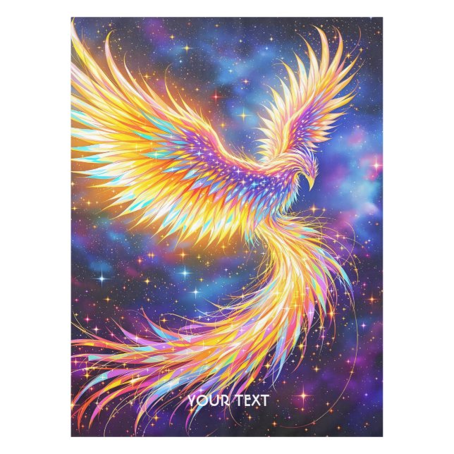 Fantasy Cute Starlight Phoenix Space Tablecloth (Front)