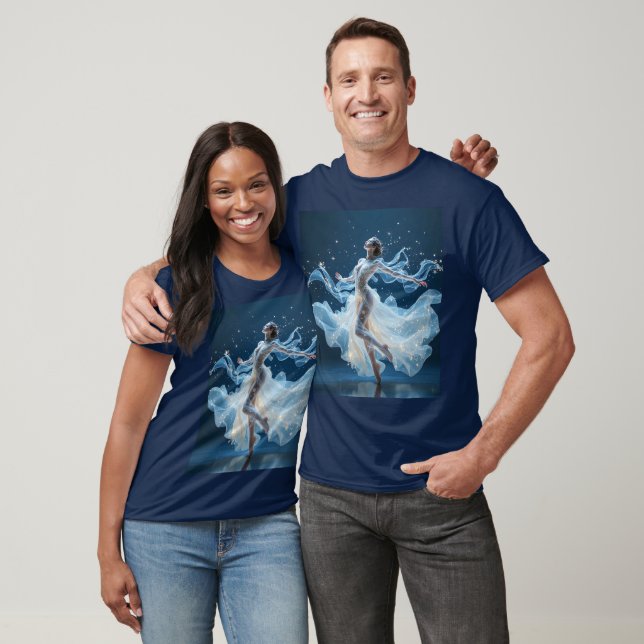 Fantasy Cute  Stars Lady Dancing T-Shirt (Unisex)