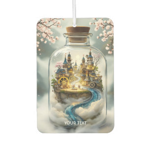 Fantasy Cute Steampunk Bottle City Car Air Freshener
