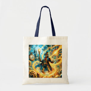 Fantasy Cute Steampunk Time Wizard Tote Bag