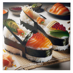 Fantasy Cute Stylish Sushi Shoes Tile