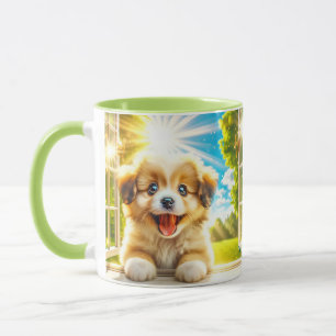 Fantasy Cute Sun Baby Dog Mug