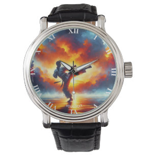 Fantasy Cute Sunset Karate Fighter Watch