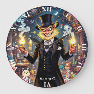 Fantasy Cute Super Villain Toys Large Clock