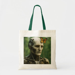 Fantasy Cute Surrealism Butterfly Face Tote Bag
