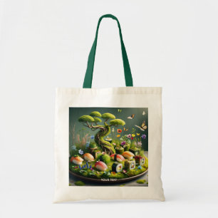 Fantasy Cute Sushi Japanese Landscape Tote Bag