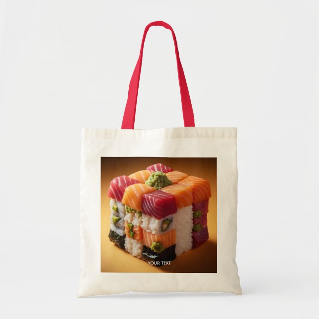 Fantasy Cute Sushi Small Cube Tote Bag (Front)