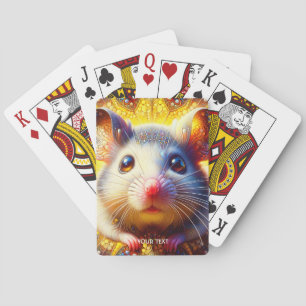 Fantasy Cute Sweet Surreal Mice Playing Cards