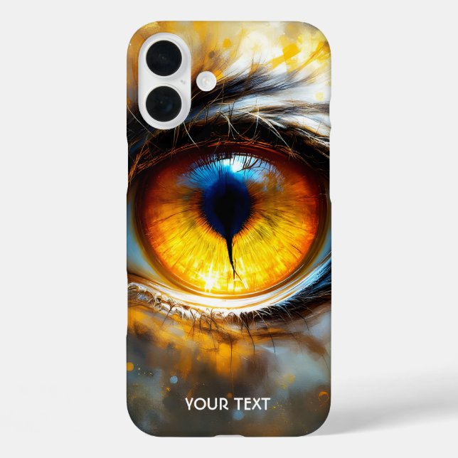 Fantasy Cute Tiger Orange Eye Case-Mate iPhone Case (Back)