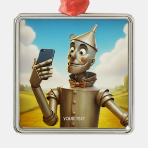 Fantasy Cute Tin Man Road Metal Tree Decoration