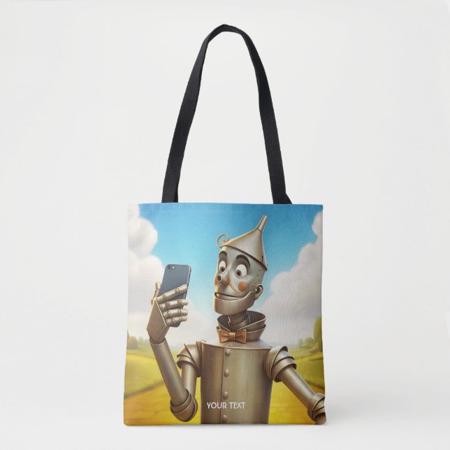 Fantasy Cute Tin Man Road Tote Bag (Front)