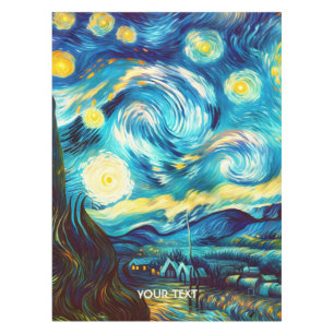 Fantasy Cute Van Gogh Inspired Tablecloth