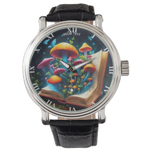 Fantasy Cute Vivid Book Mushrooms Forest Watch
