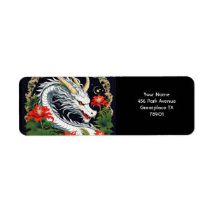 Fantasy Cute Vivid Dragon Flowers Leaves