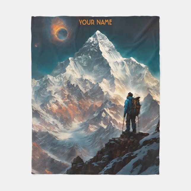 Fantasy Cute Vivid Flowers Everest Alpinist Fleece Blanket (Front)