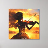 Fantasy Cute Vivid Girl Playing Violin