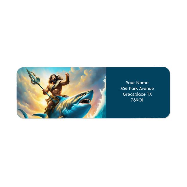 Fantasy Cute Vivid Greek God Shark (Front)