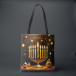 Fantasy Cute Vivid Hanukkah Menorah Stars Tote Bag<br><div class="desc">Fantasy Cute Vivid Hanukkah Menorah Stars. Perfect As A Birthday Gift Or For Any Kind Of Party</div>