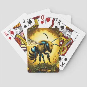 Fantasy Cute Vivid Majestic Great Bee Playing Cards