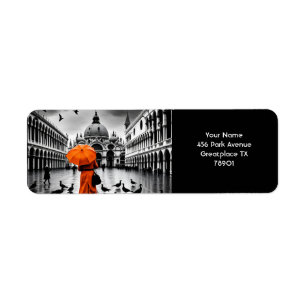 Fantasy Cute Vivid Orange Coat Venice