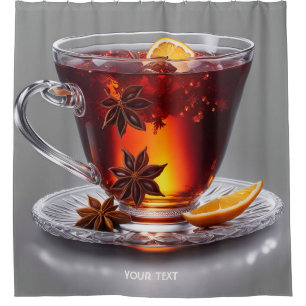 Fantasy Cute Vivid Spicy Tea Lemon Shower Curtain