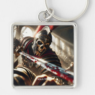 Fantasy Cute Warrior Ancient Armour Key Ring