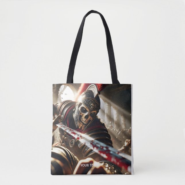 Fantasy Cute  Warrior Ancient Armour Tote Bag (Front)