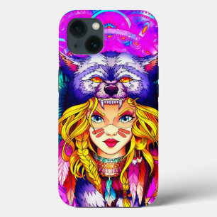 Fantasy Cute Warrior Girl iPhone 13 Case