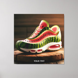 Fantasy Cute Watermelon Sport Shoes Canvas Print